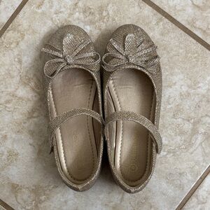 Gold Glitter Mary Jane Shoes